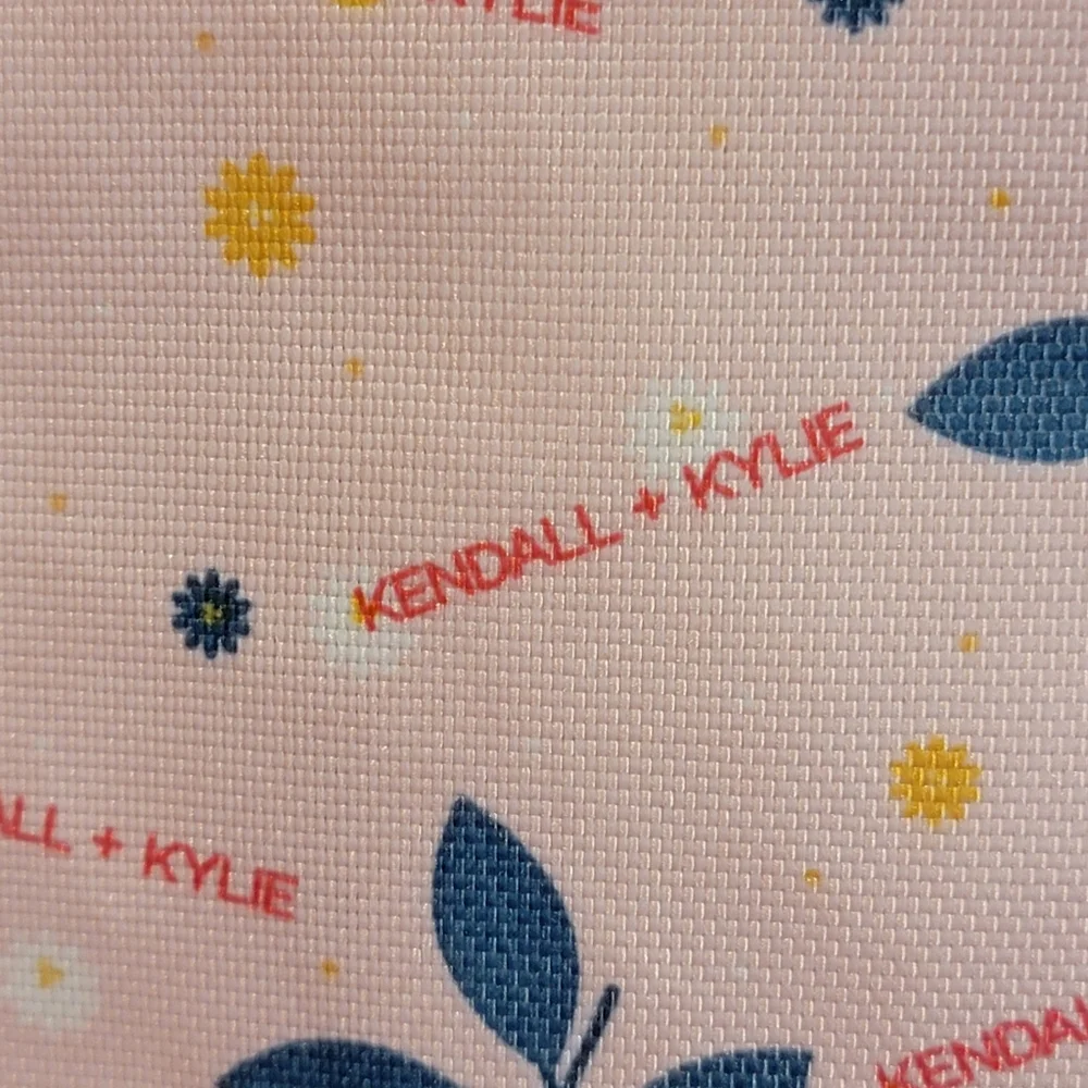 Kendall + Kylie Mini Canvas Backpack  Pink Lemon and Daisy Flowers